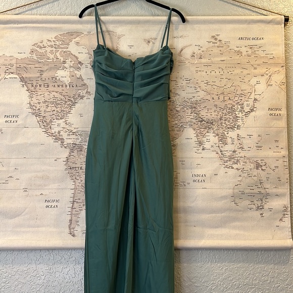 HOUSE OF CB 'Teia' Forest Draped Corset Midi Dress NWOT - Picture 9 of 10